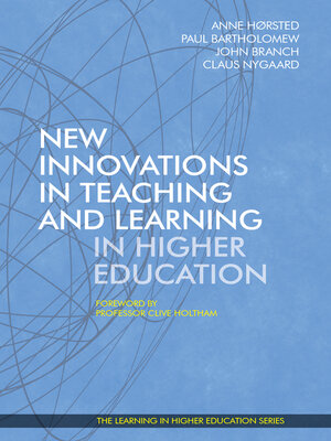 cover image of New Innovations in Teaching and Learning in Higher Education